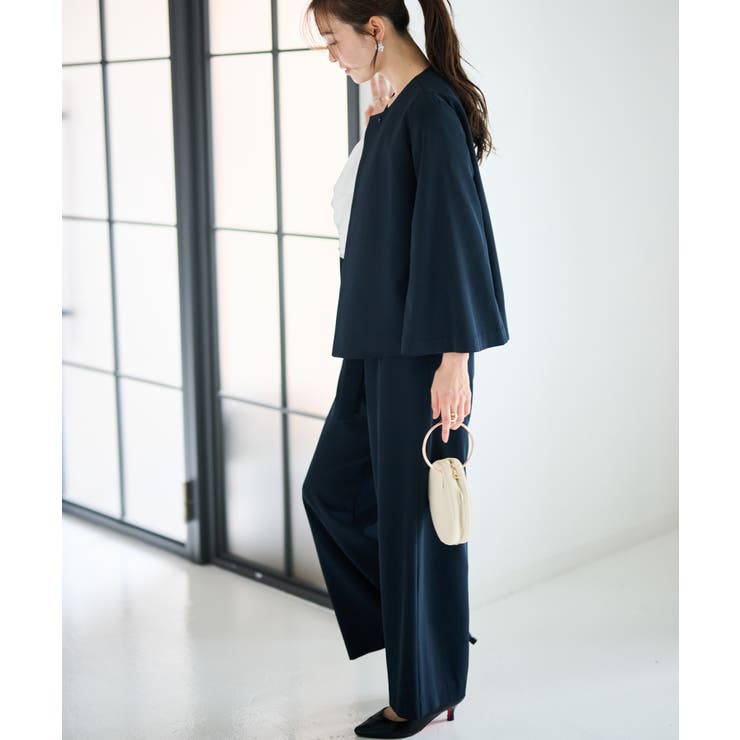 【2点セット】ケープジャケットワイドパンツセットアップ | RANAN | 詳細画像27 