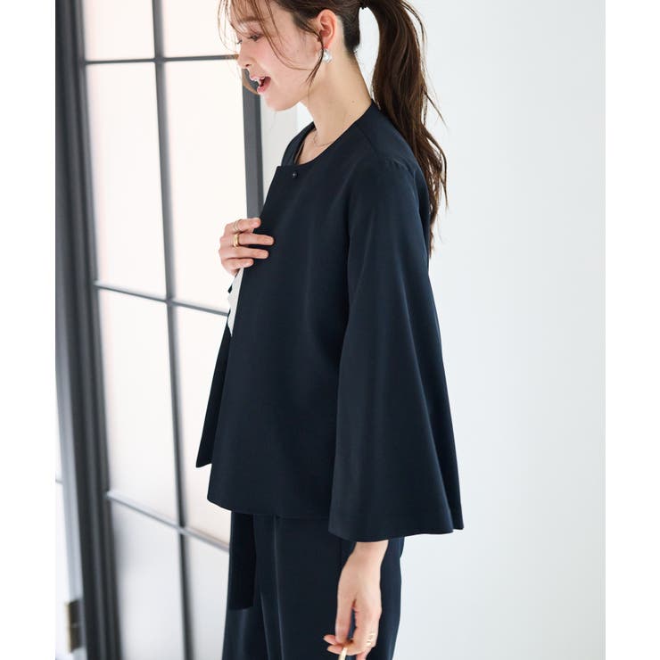 【2点セット】ケープジャケットワイドパンツセットアップ | RANAN | 詳細画像31 