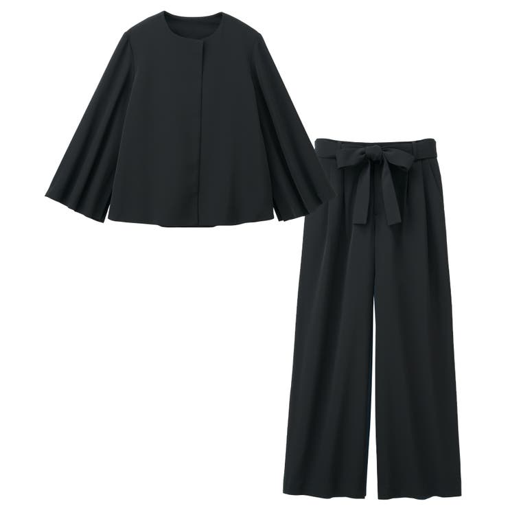 【2点セット】ケープジャケットワイドパンツセットアップ | RANAN | 詳細画像38 