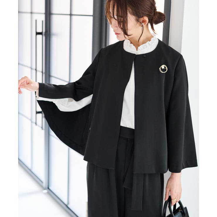 【2点セット】ケープジャケットワイドパンツセットアップ | RANAN | 詳細画像5 