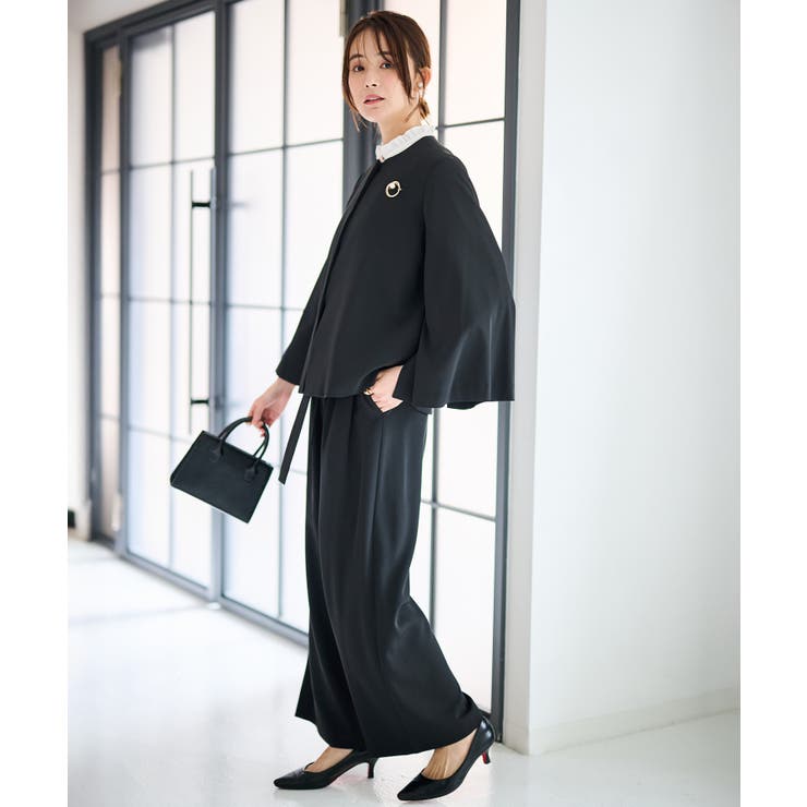 【2点セット】ケープジャケットワイドパンツセットアップ | RANAN | 詳細画像7 