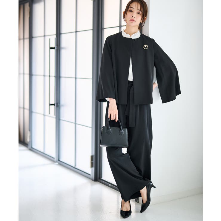 【2点セット】ケープジャケットワイドパンツセットアップ | RANAN | 詳細画像8 