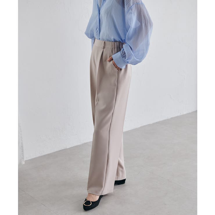 機能付！美脚シルエットセンタープレスワイドパンツ | RANAN | 詳細画像21 