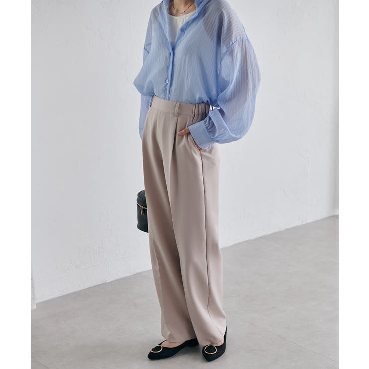 機能付！美脚シルエットセンタープレスワイドパンツ | RANAN | 詳細画像23 