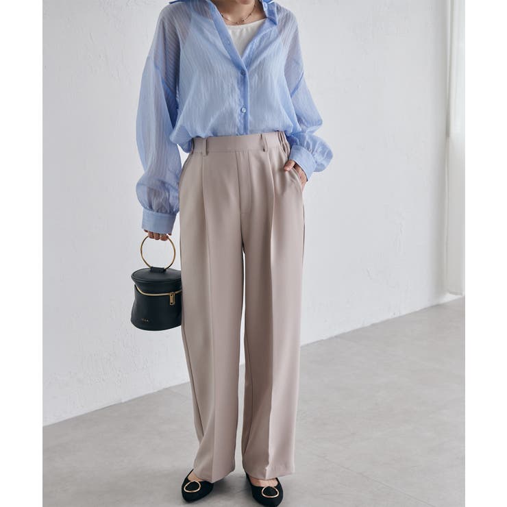 機能付！美脚シルエットセンタープレスワイドパンツ | RANAN | 詳細画像24 