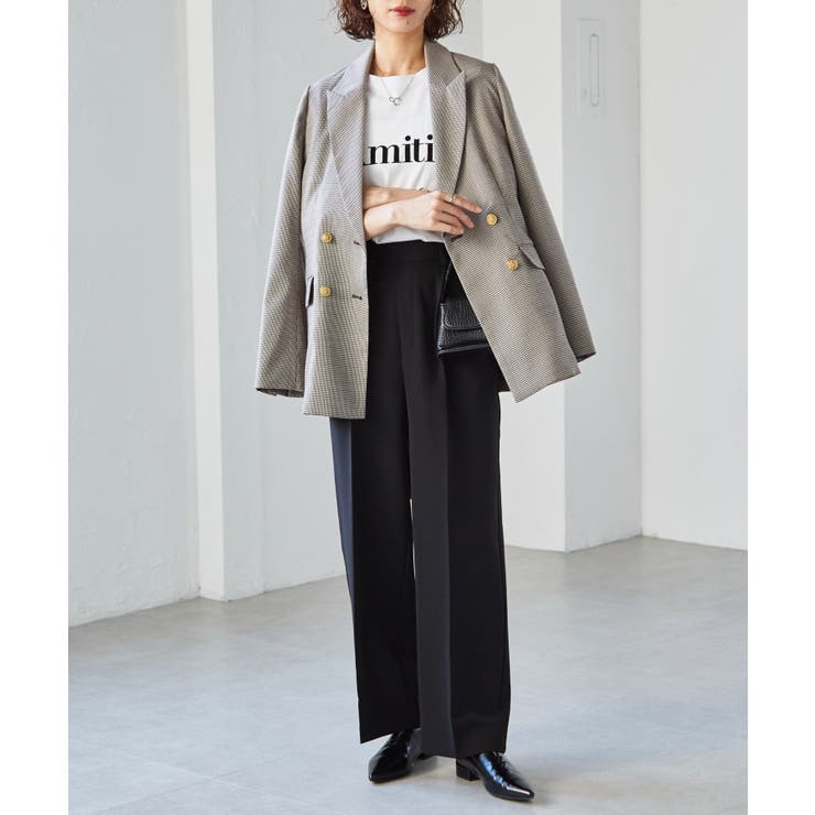 機能付！美脚シルエットセンタープレスワイドパンツ | RANAN | 詳細画像3 