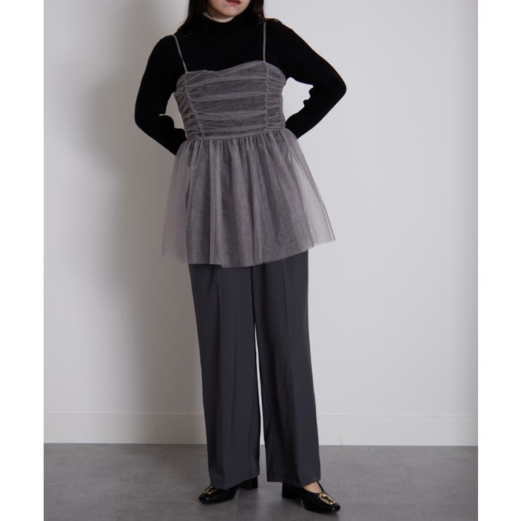 ラメチュールペプラムキャミソール | RANAN | 詳細画像11 