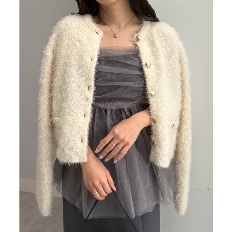 ラメチュールペプラムキャミソール | RANAN | 詳細画像13 