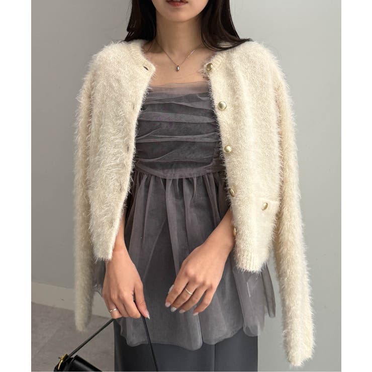 ラメチュールペプラムキャミソール | RANAN | 詳細画像14 