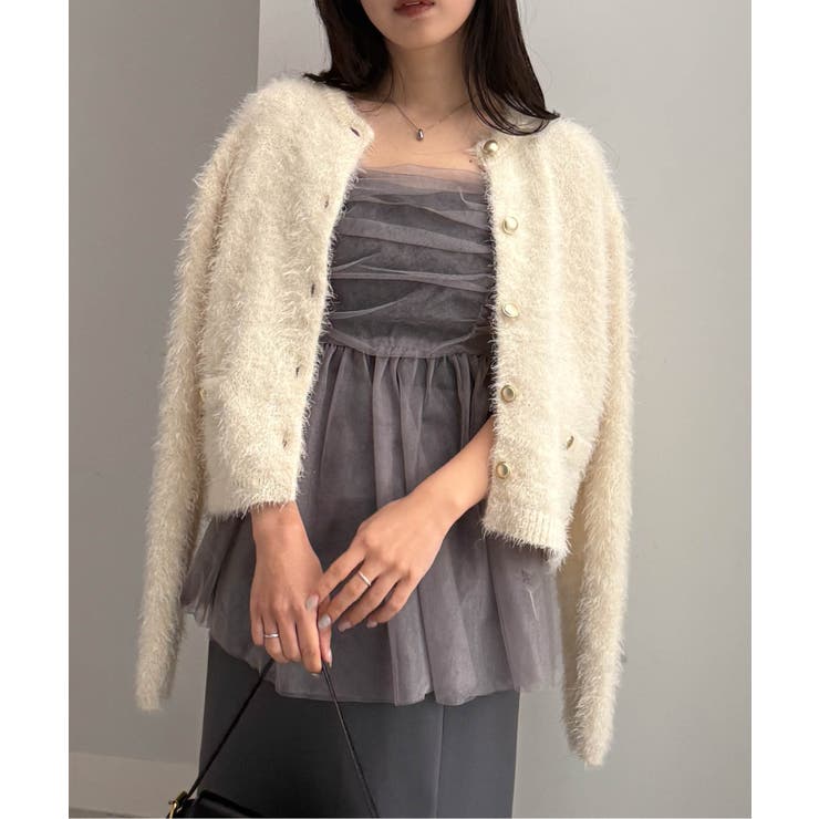 ラメチュールペプラムキャミソール | RANAN | 詳細画像15 