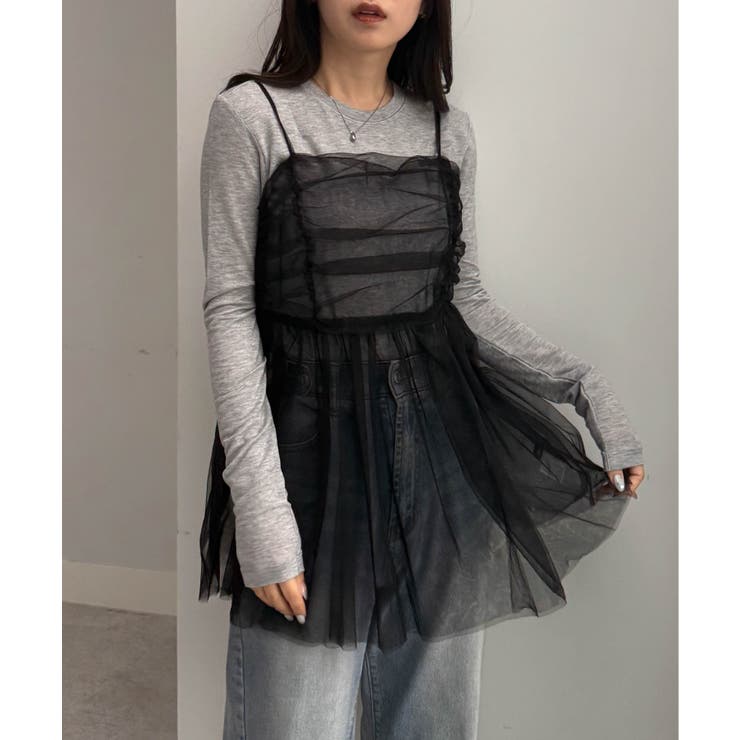 ラメチュールペプラムキャミソール | RANAN | 詳細画像17 