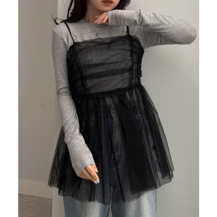 ラメチュールペプラムキャミソール | RANAN | 詳細画像20 