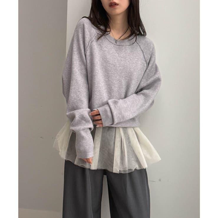 ラメチュールペプラムキャミソール | RANAN | 詳細画像3 