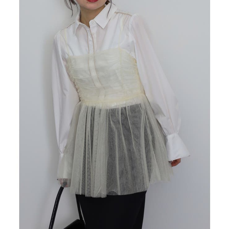 ラメチュールペプラムキャミソール | RANAN | 詳細画像5 