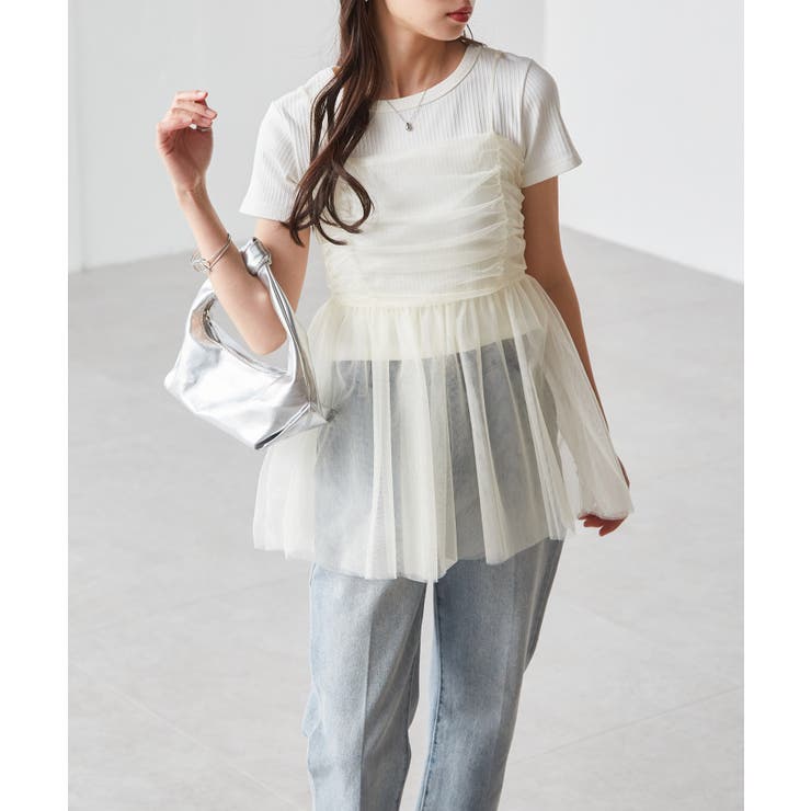 ラメチュールペプラムキャミソール | RANAN | 詳細画像7 