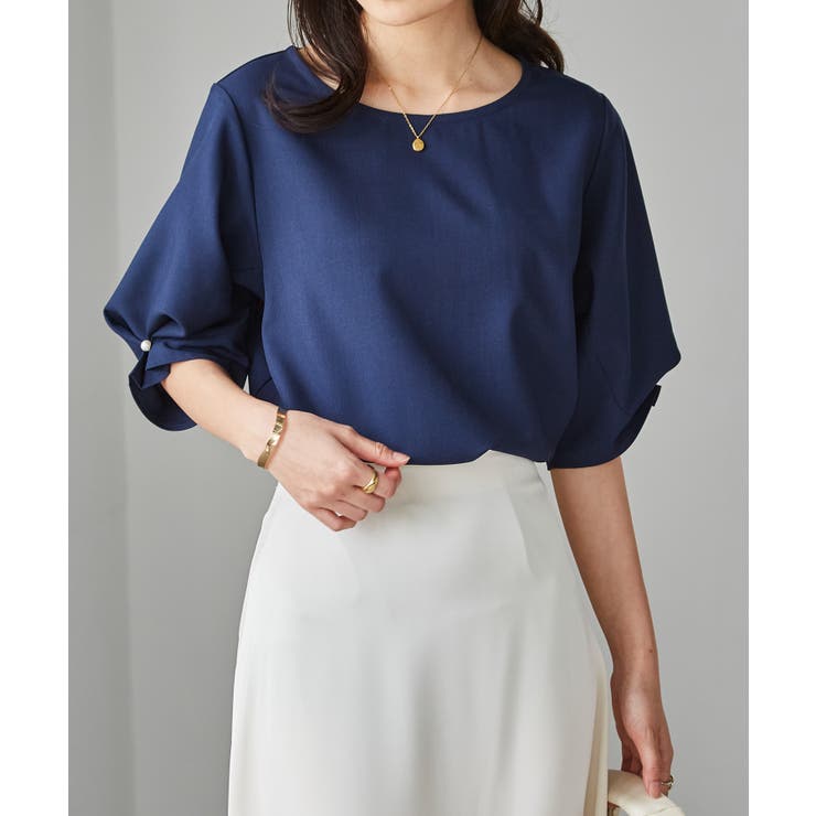 袖タックデザインきれい見えブラウス | RANAN | 詳細画像12 