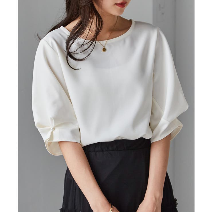 袖タックデザインきれい見えブラウス | RANAN | 詳細画像14 