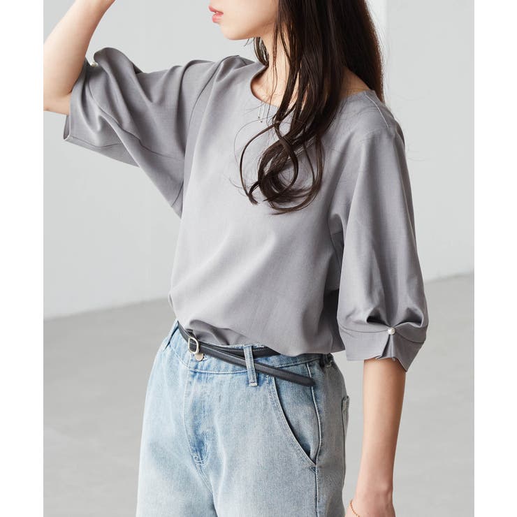 袖タックデザインきれい見えブラウス | RANAN | 詳細画像8 