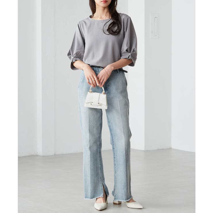 袖タックデザインきれい見えブラウス | RANAN | 詳細画像9 