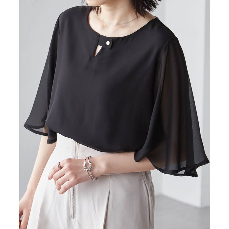 ひんやり！フレアー袖シフォンブラウス | RANAN | 詳細画像11 