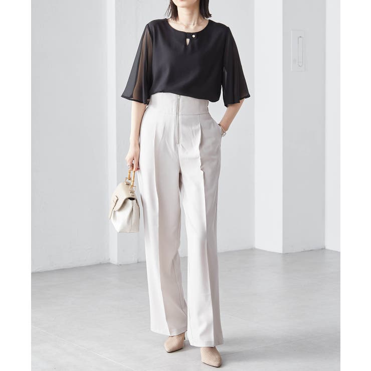 ひんやり！フレアー袖シフォンブラウス | RANAN | 詳細画像13 