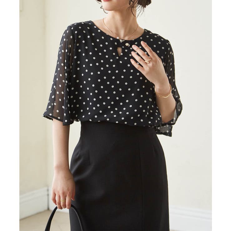 ひんやり！フレアー袖シフォンブラウス | RANAN | 詳細画像14 