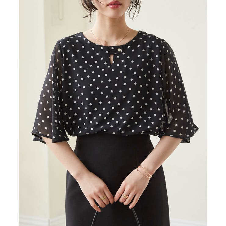 ひんやり！フレアー袖シフォンブラウス | RANAN | 詳細画像15 