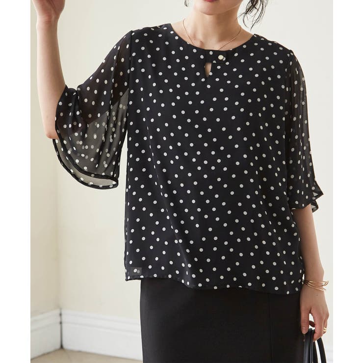 ひんやり！フレアー袖シフォンブラウス | RANAN | 詳細画像17 