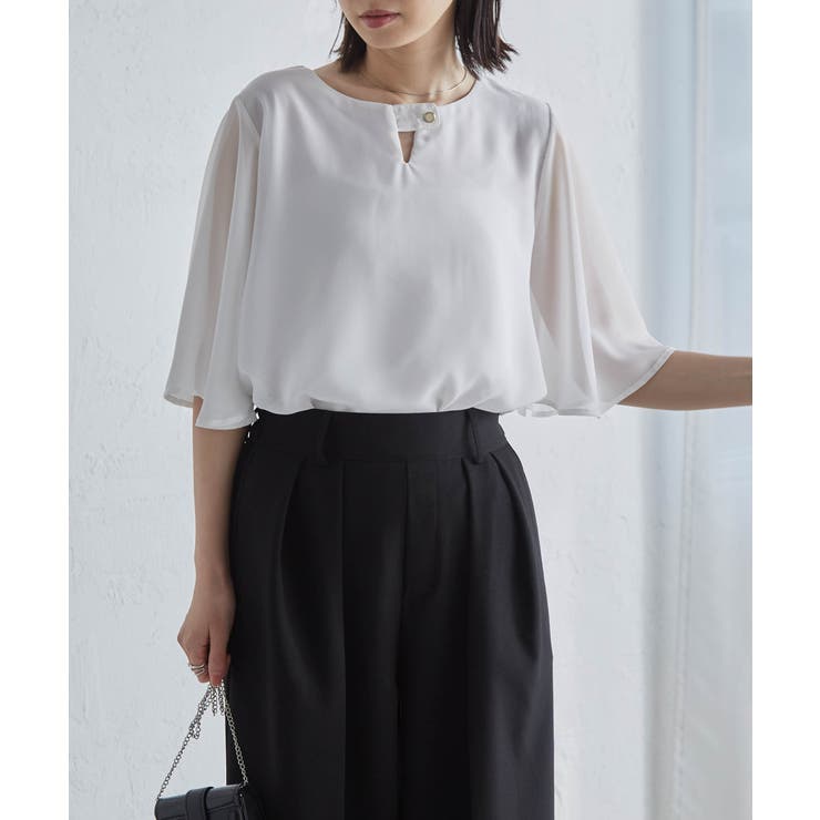 ひんやり！フレアー袖シフォンブラウス | RANAN | 詳細画像23 