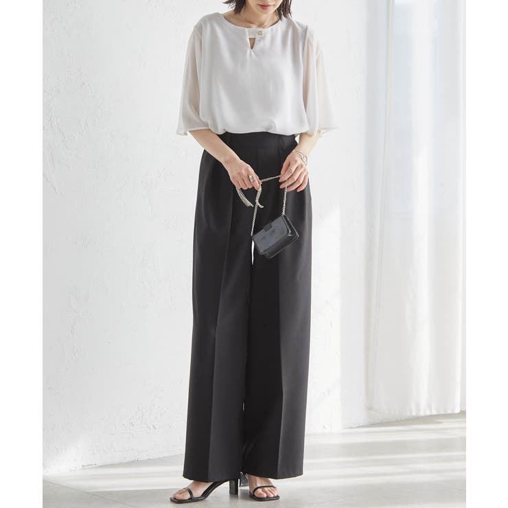 ひんやり！フレアー袖シフォンブラウス | RANAN | 詳細画像26 