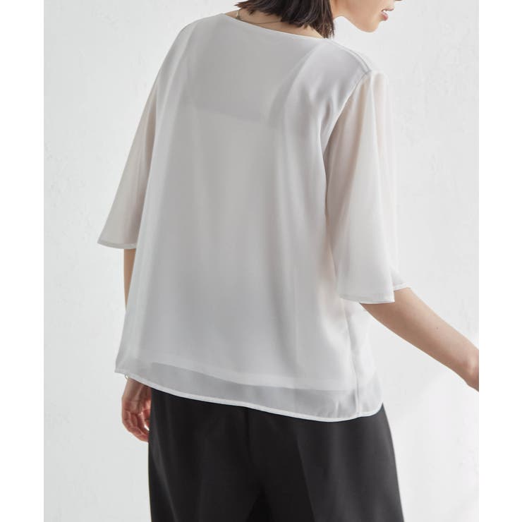 ひんやり！フレアー袖シフォンブラウス | RANAN | 詳細画像28 