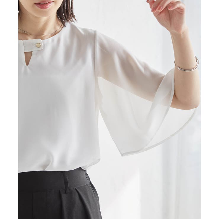 ひんやり！フレアー袖シフォンブラウス | RANAN | 詳細画像29 