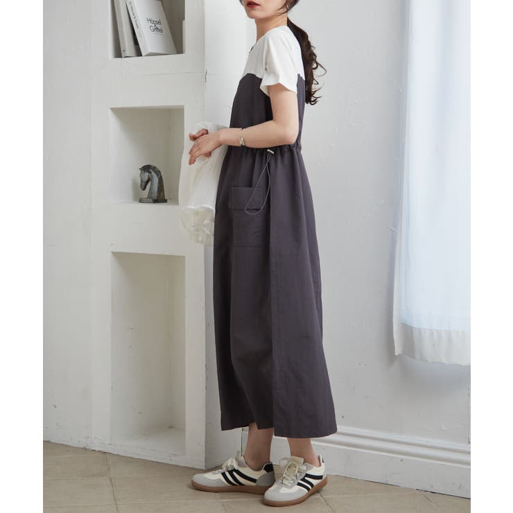 【M～3Lサイズ展開】ワークデザインドッキングワンピース | RANAN | 詳細画像27 