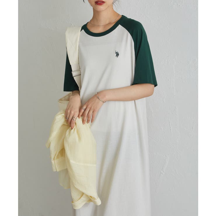 グリーン/オフホワイト | 【M～LLサイズ展開】＜U S POLO | RANAN