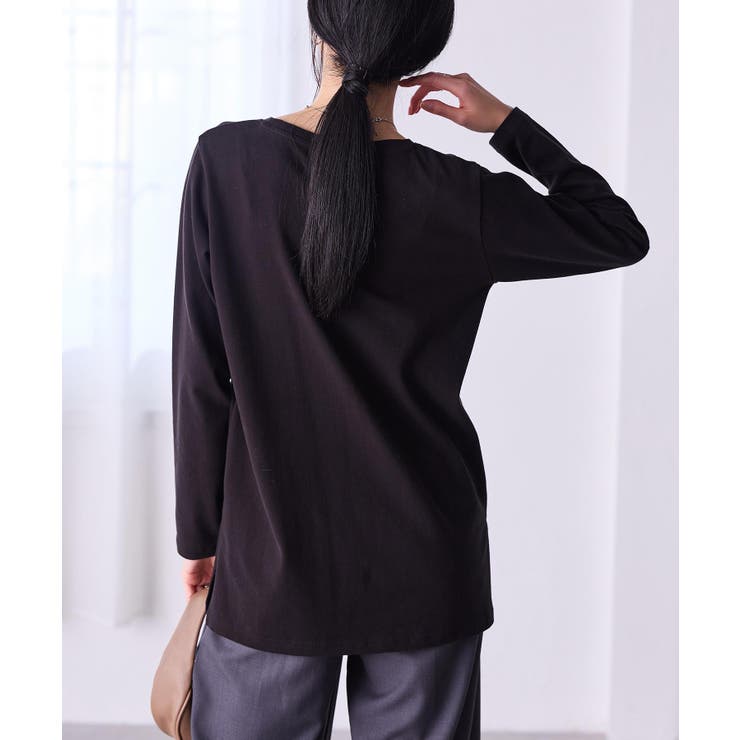 ＜ＢＣ＞吸湿発熱！裾スリットプルオーバー | RANAN | 詳細画像1 