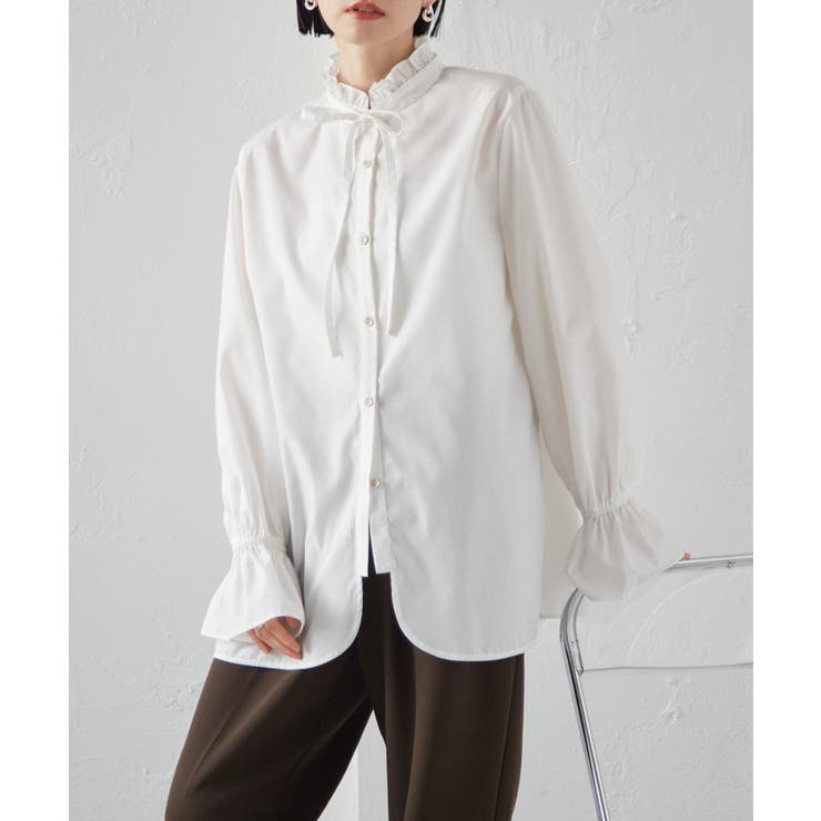 プチフリルリボン付きブラウス | RANAN | 詳細画像2 