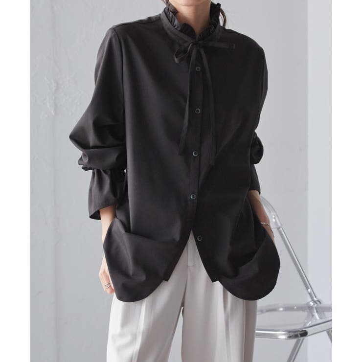 プチフリルリボン付きブラウス | RANAN | 詳細画像21 