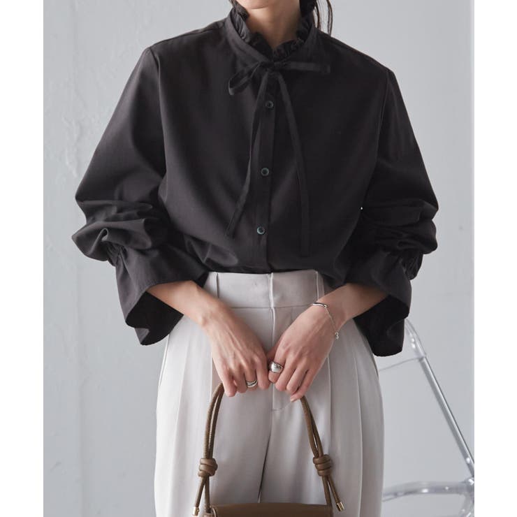 プチフリルリボン付きブラウス | RANAN | 詳細画像23 