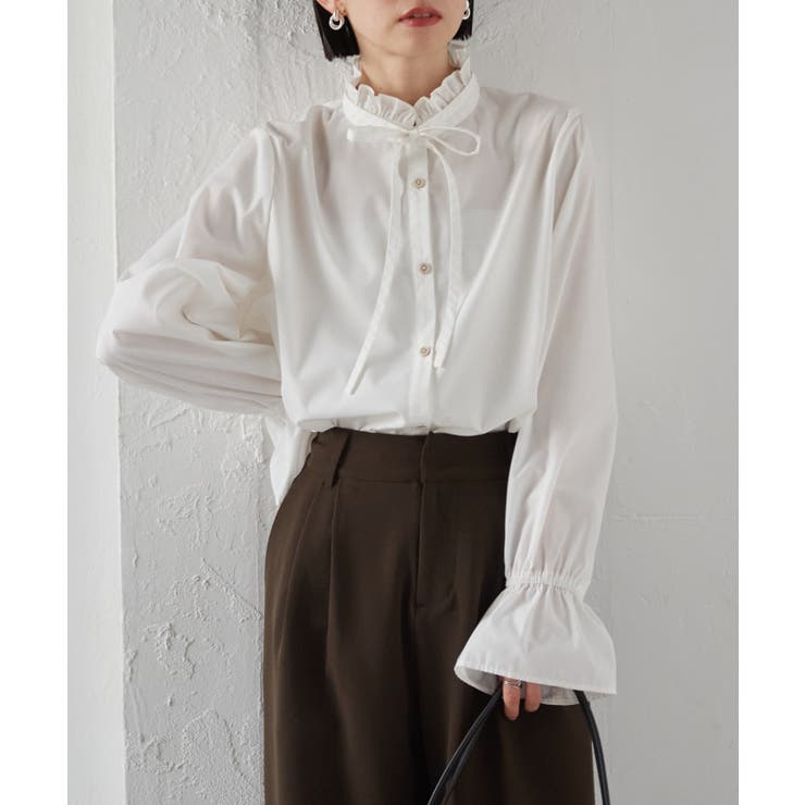 プチフリルリボン付きブラウス | RANAN | 詳細画像3 