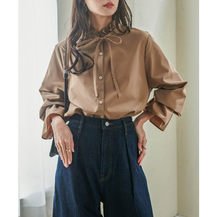 プチフリルリボン付きブラウス | RANAN | 詳細画像32 