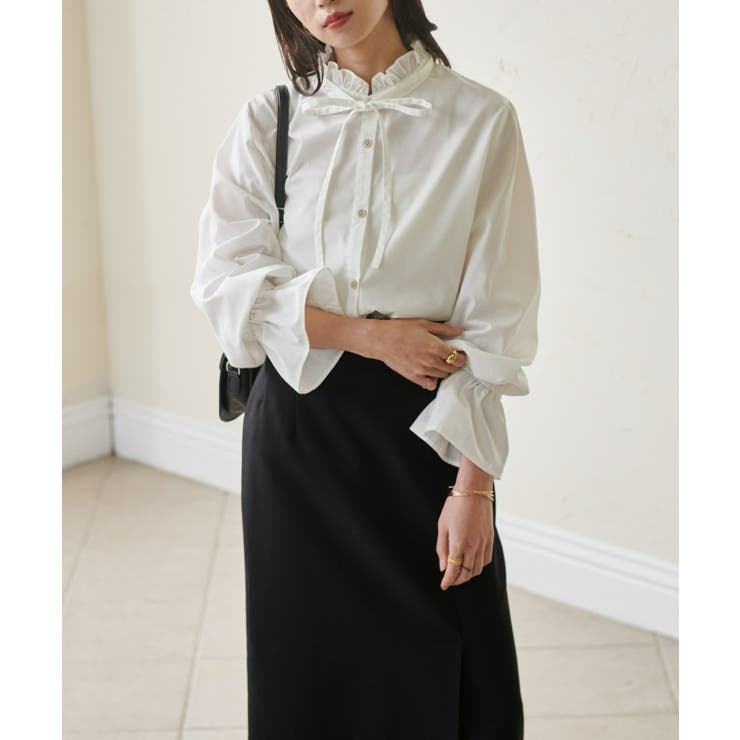 プチフリルリボン付きブラウス | RANAN | 詳細画像5 