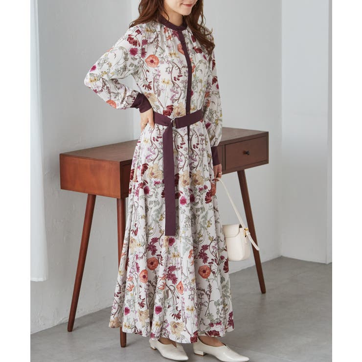 配色ボタニカルシャツワンピース | RANAN | 詳細画像11 