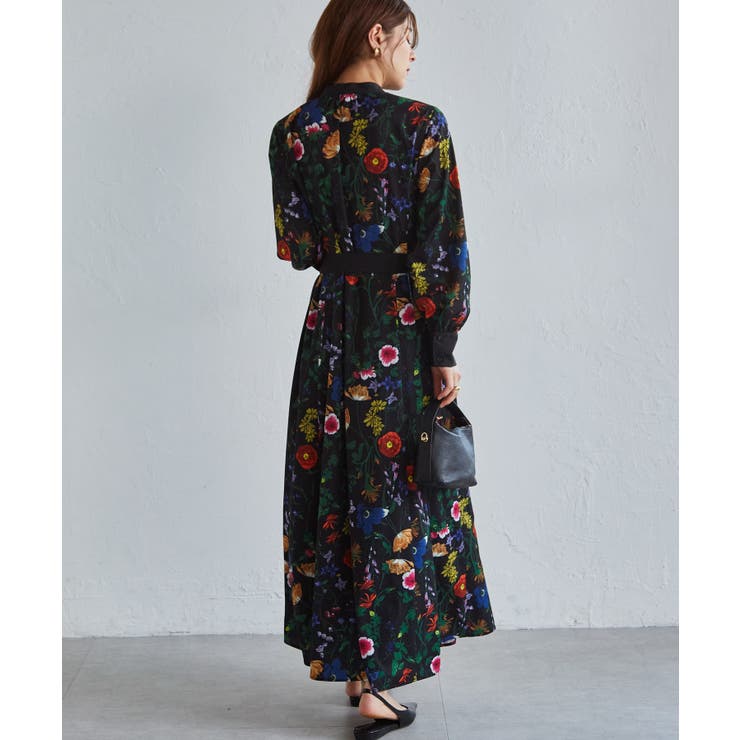 配色ボタニカルシャツワンピース | RANAN | 詳細画像5 