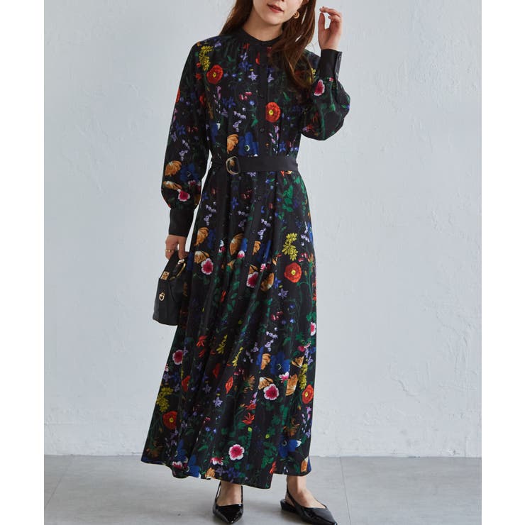 配色ボタニカルシャツワンピース | RANAN | 詳細画像6 