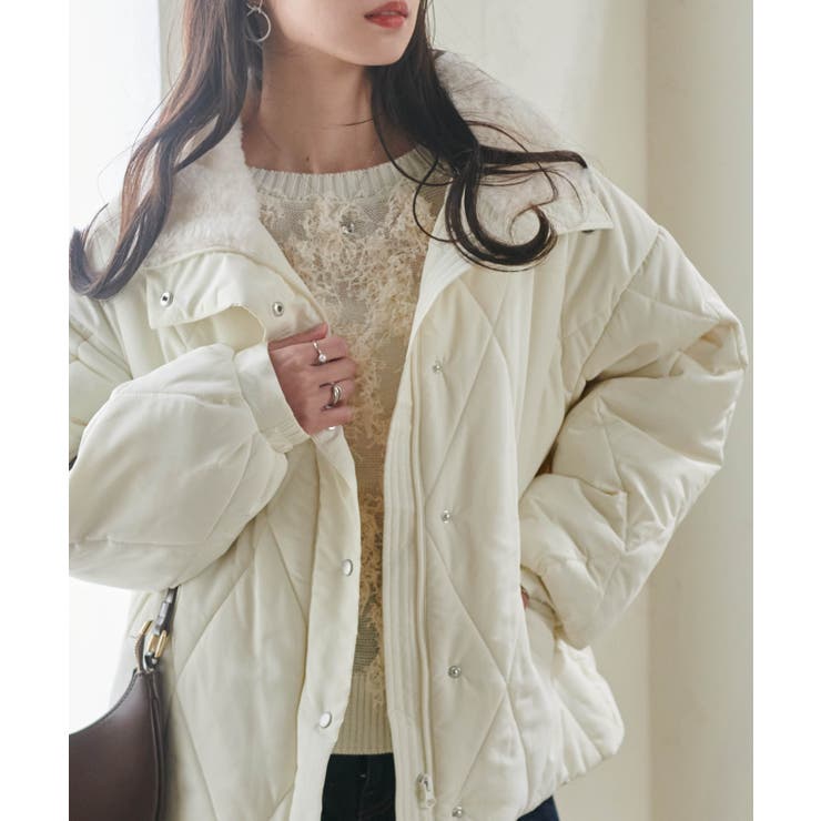 ダイヤキルトスタンドカラーブルゾン | RANAN | 詳細画像1 