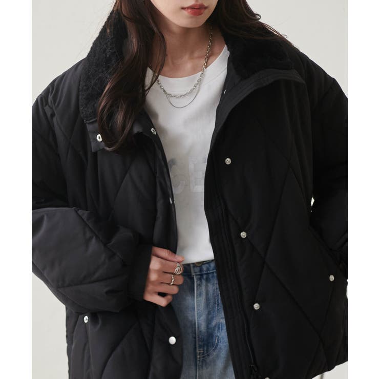 ダイヤキルトスタンドカラーブルゾン | RANAN | 詳細画像11 