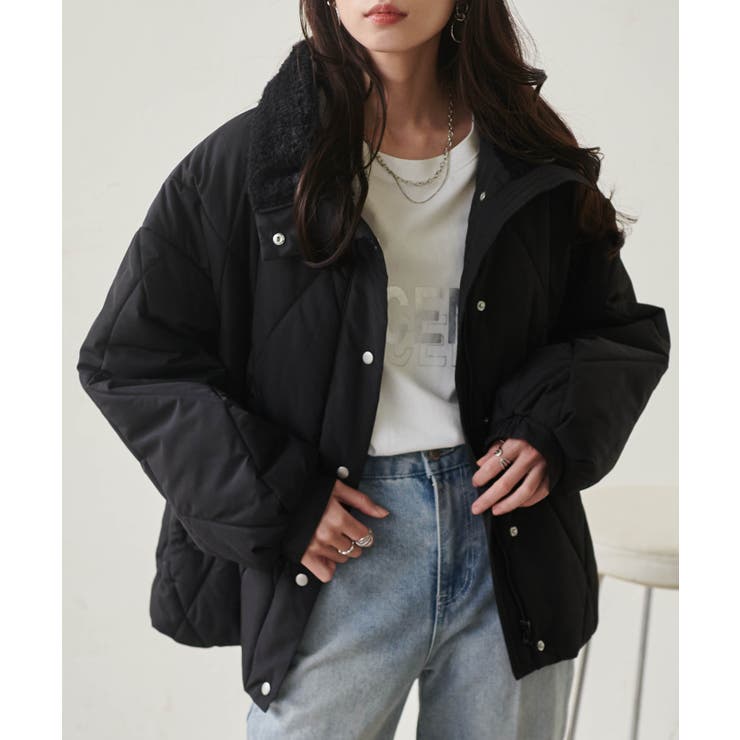 ダイヤキルトスタンドカラーブルゾン | RANAN | 詳細画像14 