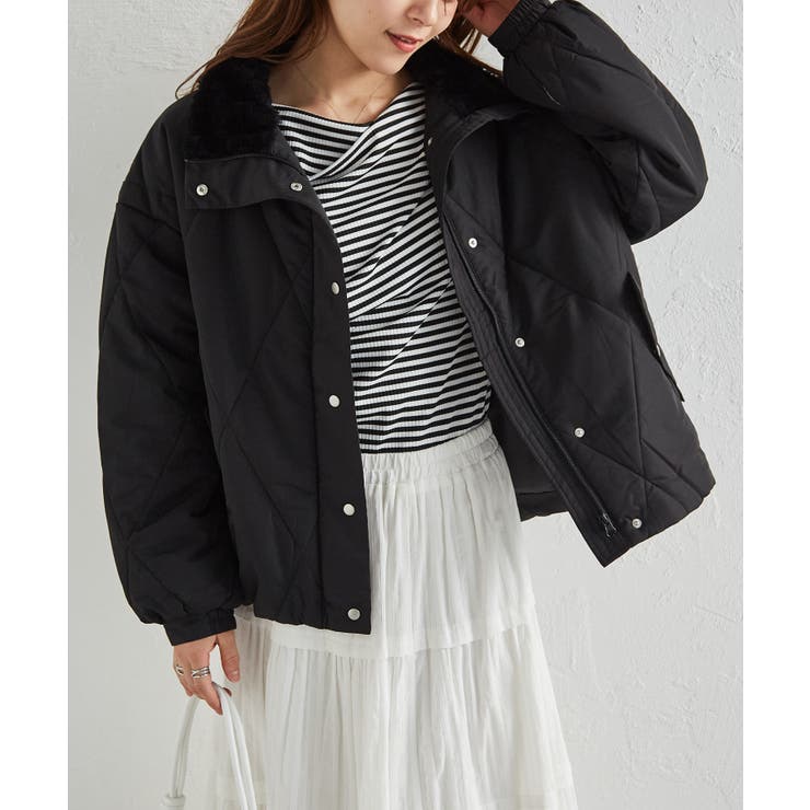 ダイヤキルトスタンドカラーブルゾン | RANAN | 詳細画像16 