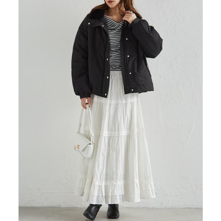 ダイヤキルトスタンドカラーブルゾン | RANAN | 詳細画像18 