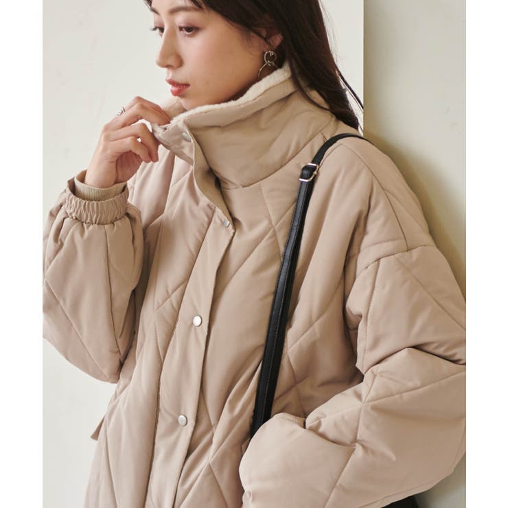 ダイヤキルトスタンドカラーブルゾン | RANAN | 詳細画像19 